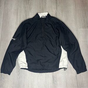 Ping Golf Black Pullover 1/4 Zip Windbreaker Jacket